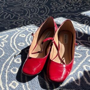 Steve Madden Red Patent Leather Heels